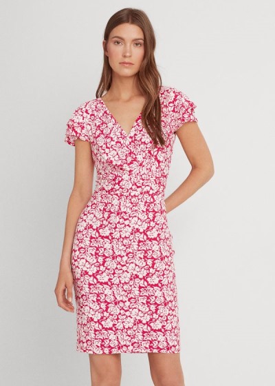 Ralph Lauren Floral Flutter-Sleeve Kjole Dame Danmark (OKIUQ2867)